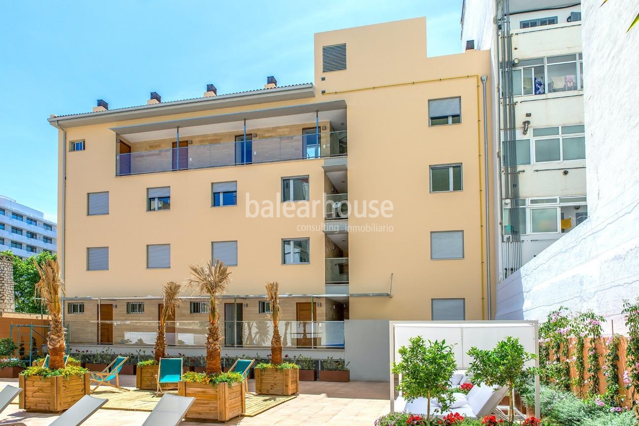 Piso duplex con piscina comunitaria en palma centro