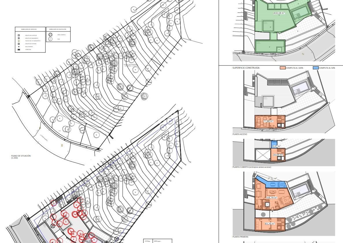 Ausgezeichnetes Grundstück in Son Vida mit Projekt und einzigartigem Blick auf das Meer und Palma in