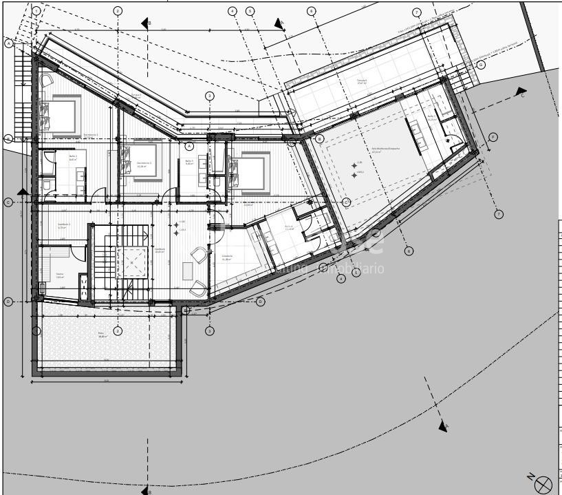 Ausgezeichnetes Grundstück in Son Vida mit Projekt und einzigartigem Blick auf das Meer und Palma in