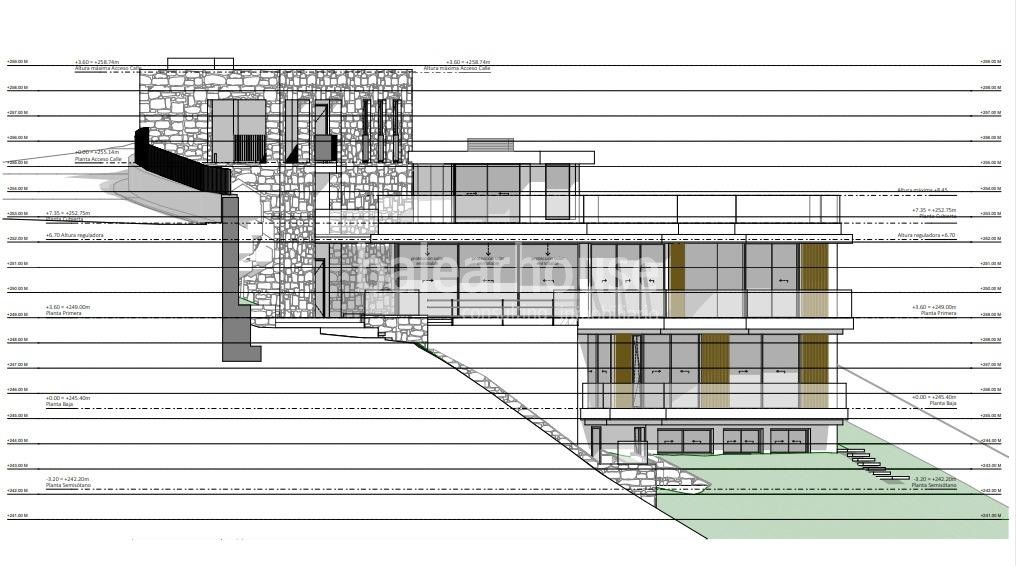 Ausgezeichnetes Grundstück in Son Vida mit Projekt und einzigartigem Blick auf das Meer und Palma in