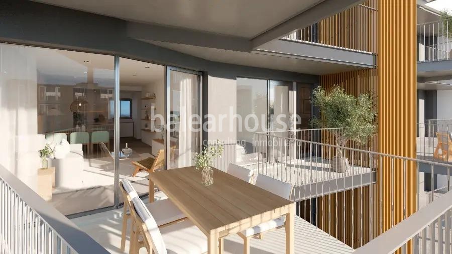 Modern new build ground floor with terrace and swimming pools close to beaches in Palmanova