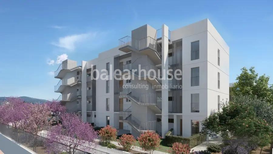 Modern new build ground floor with terrace and swimming pools close to beaches in Palmanova