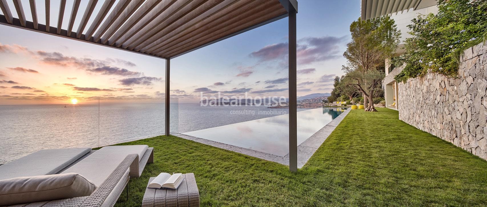 Espectacular villa frente al mar en Port Adriano; lujo y diseño en su máximo nivel con vistas al mar