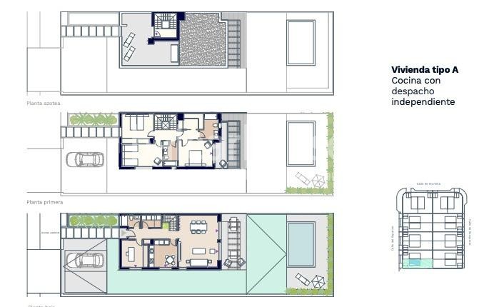 Modernas casas de obra nueva en Puig de Ros con grandes espacios de terraza, jardín y piscina