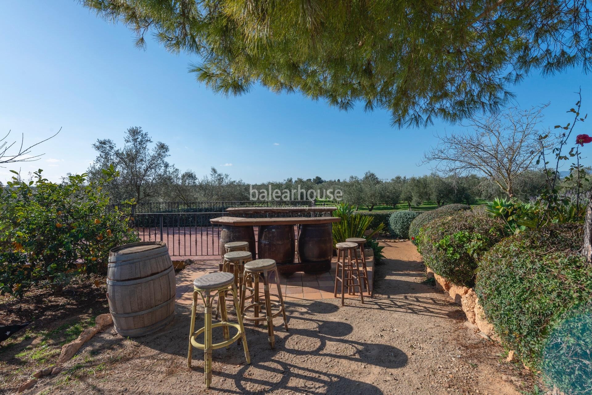 Excepcional finca rústica en Sencelles con un gran terreno y cultivo propio de aceite de oliva