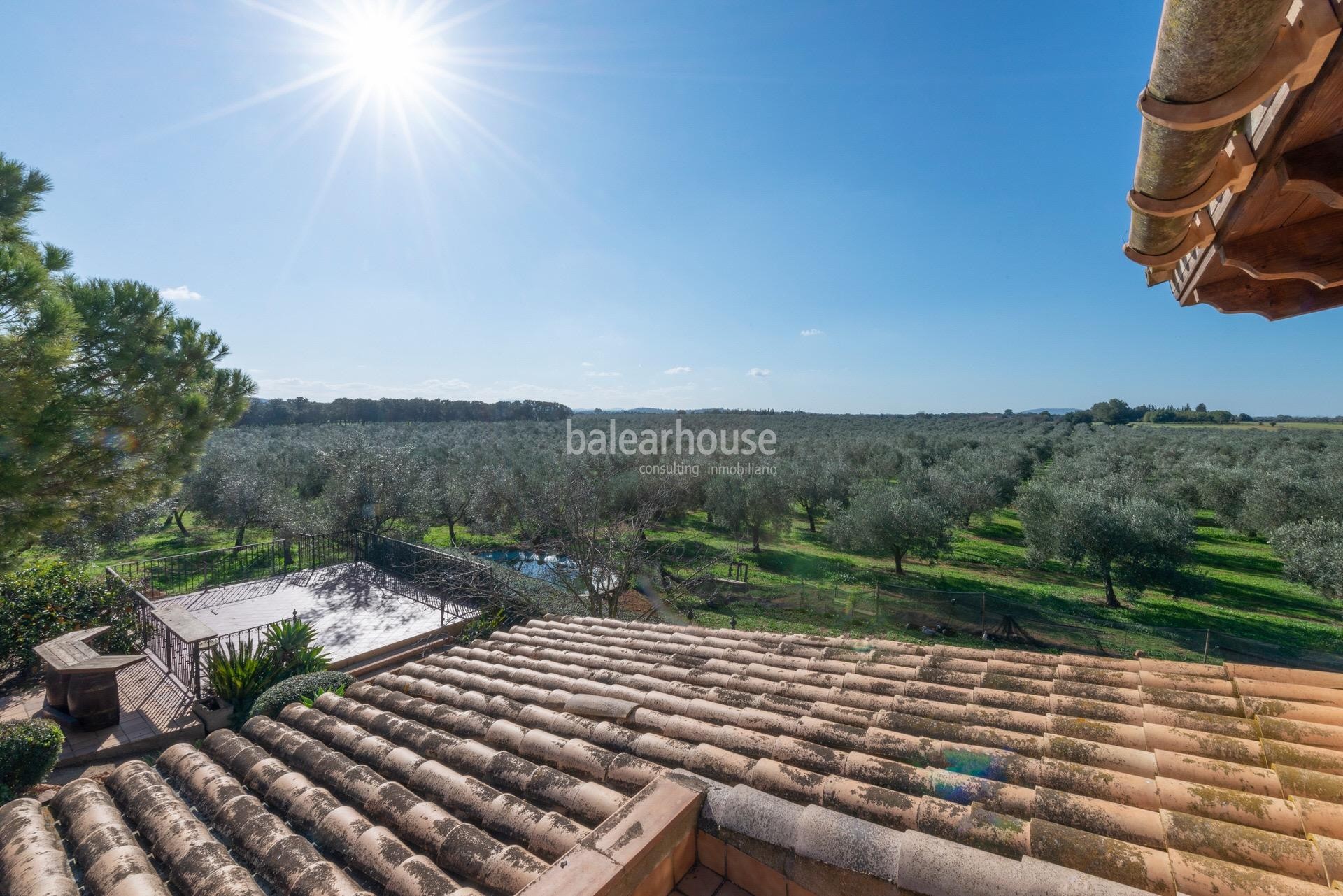 Excepcional finca rústica en Sencelles con un gran terreno y cultivo propio de aceite de oliva