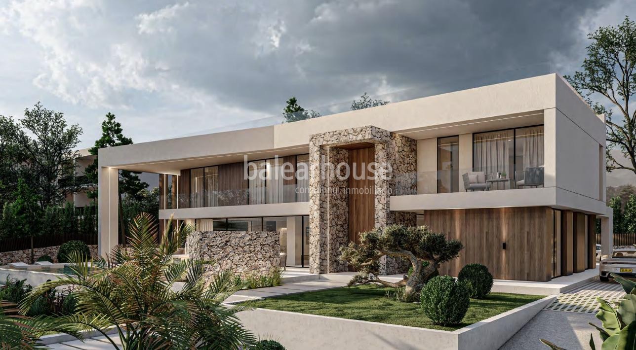 Large brand new state-of-the-art villa close to beaches with sea and harbour views in Santa Ponsa