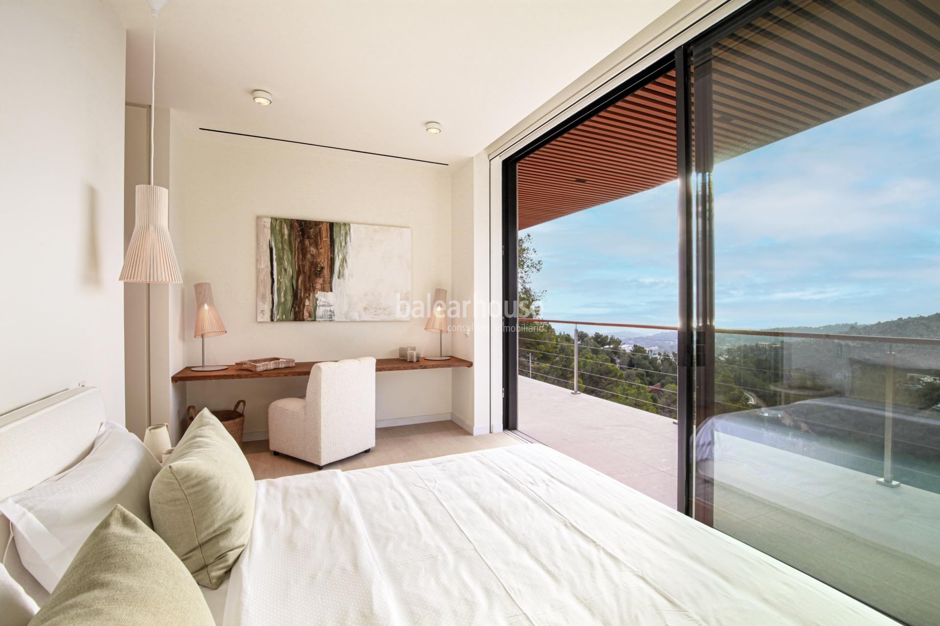 Incredible sea views from this spectacular new build designer villa in Son Vida