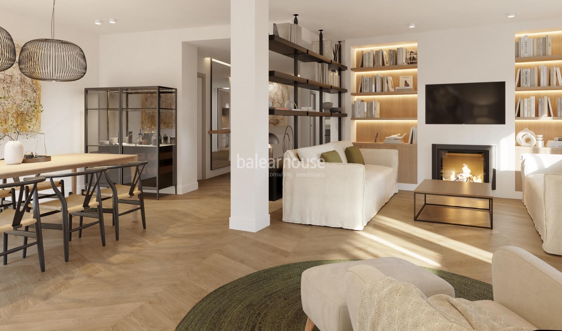 Large modern and light-filled flat in Palma with unobstructed views of the whole of Jaime III