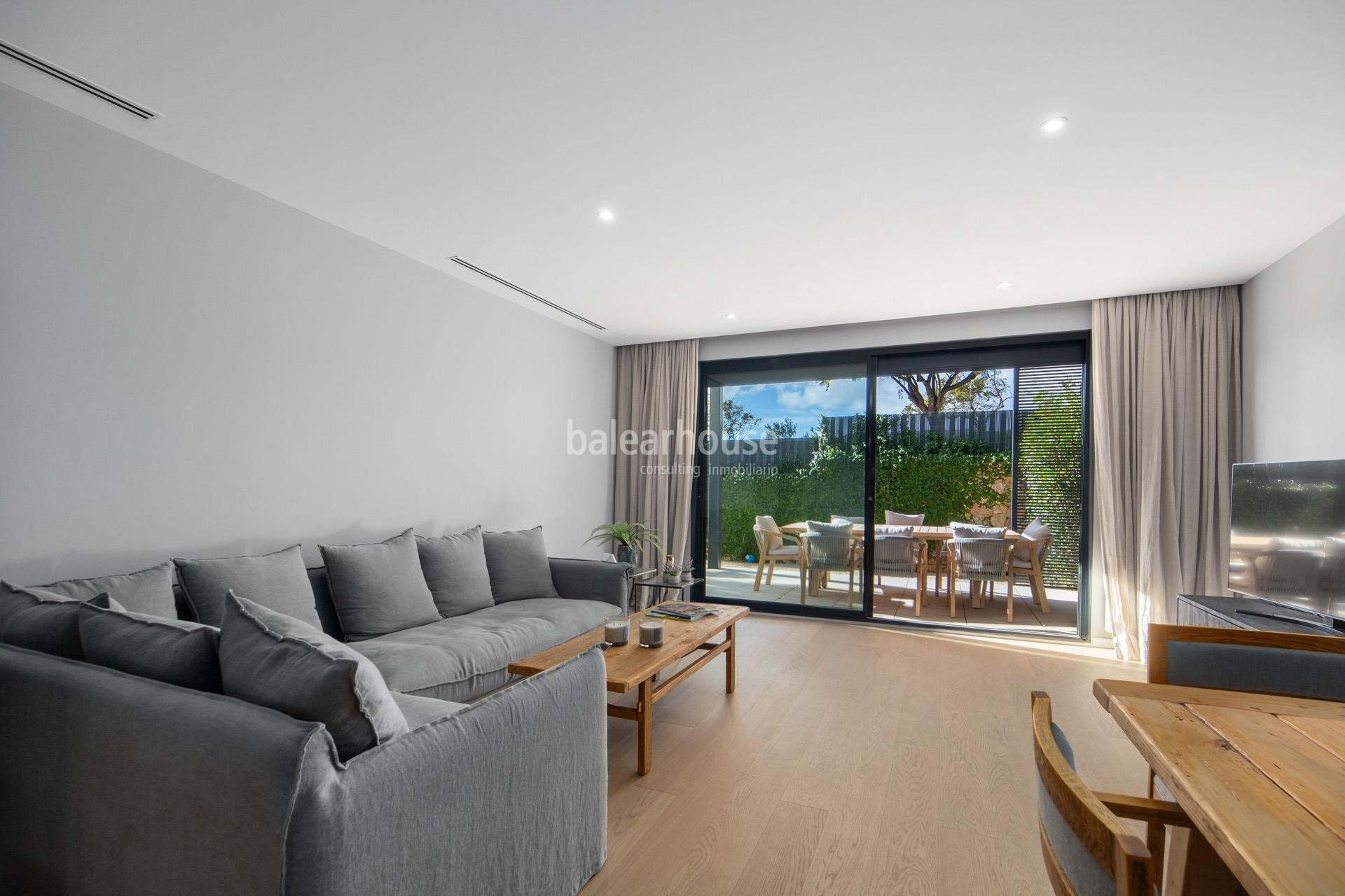 Gran planta baja con jardín y terrazas privadas junto al golf en Son Quint, Palma