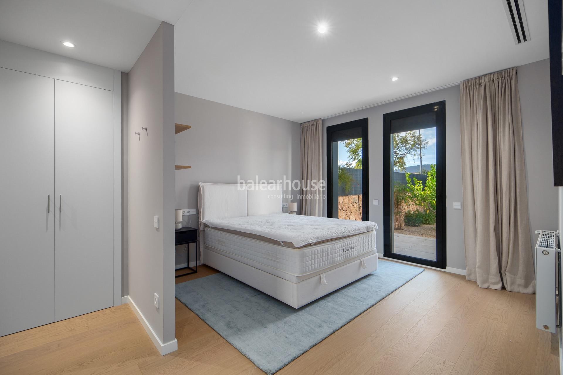 Gran planta baja con jardín y terrazas privadas junto al golf en Son Quint, Palma