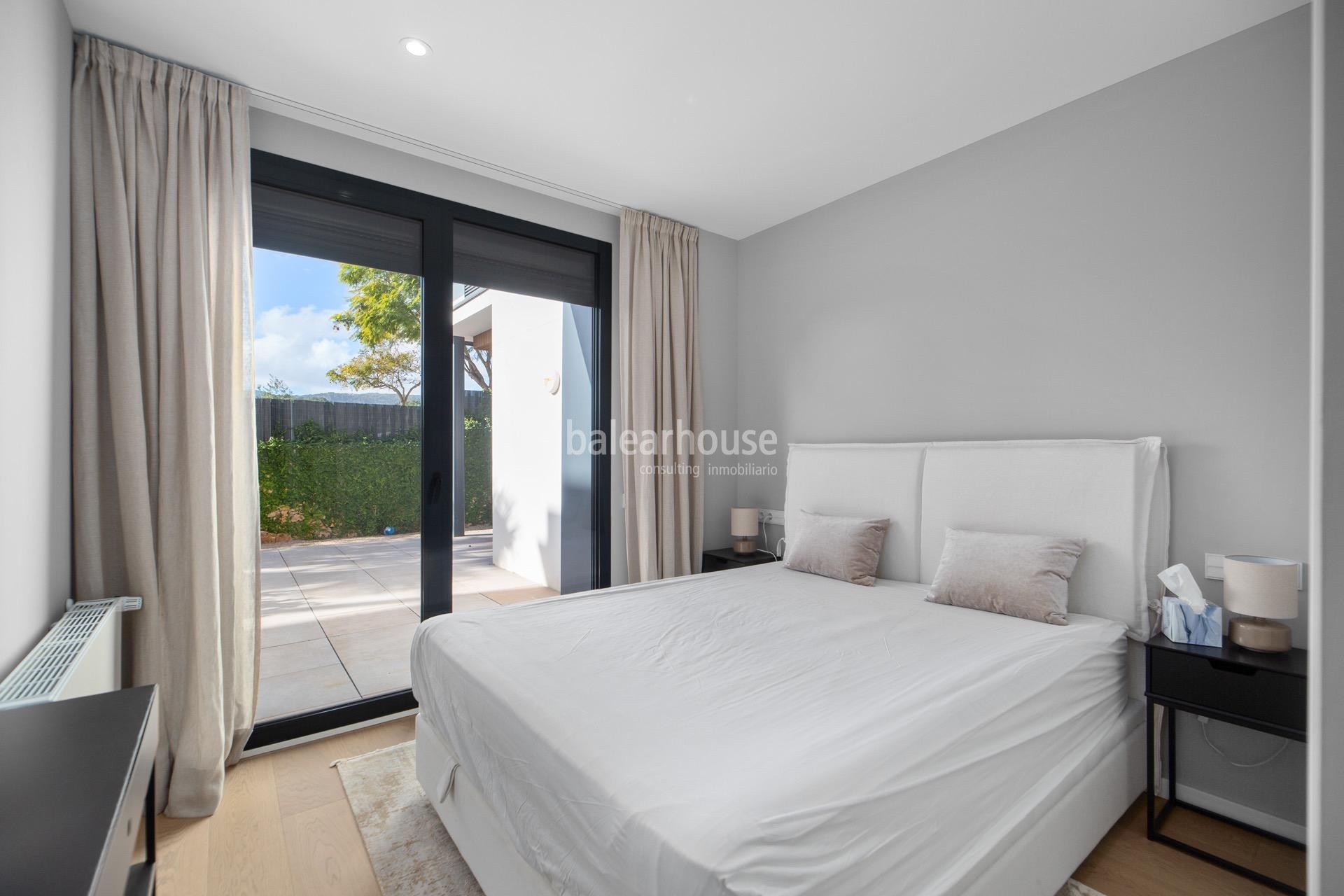 Gran planta baja con jardín y terrazas privadas junto al golf en Son Quint, Palma