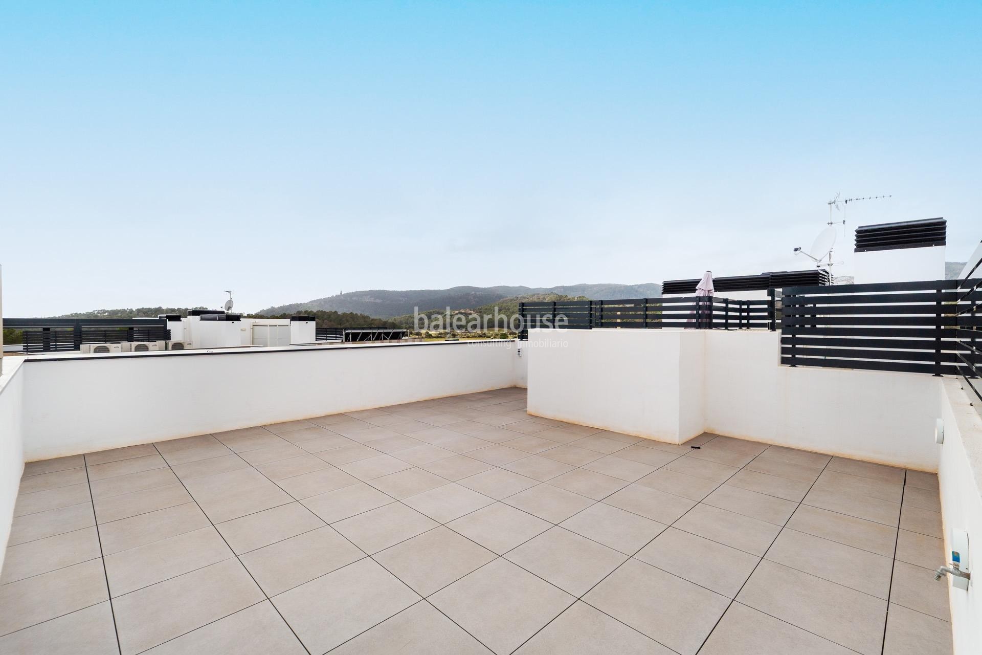 Fantastic new penthouse with solarium and unobstructed views next to the golf in Son Quint