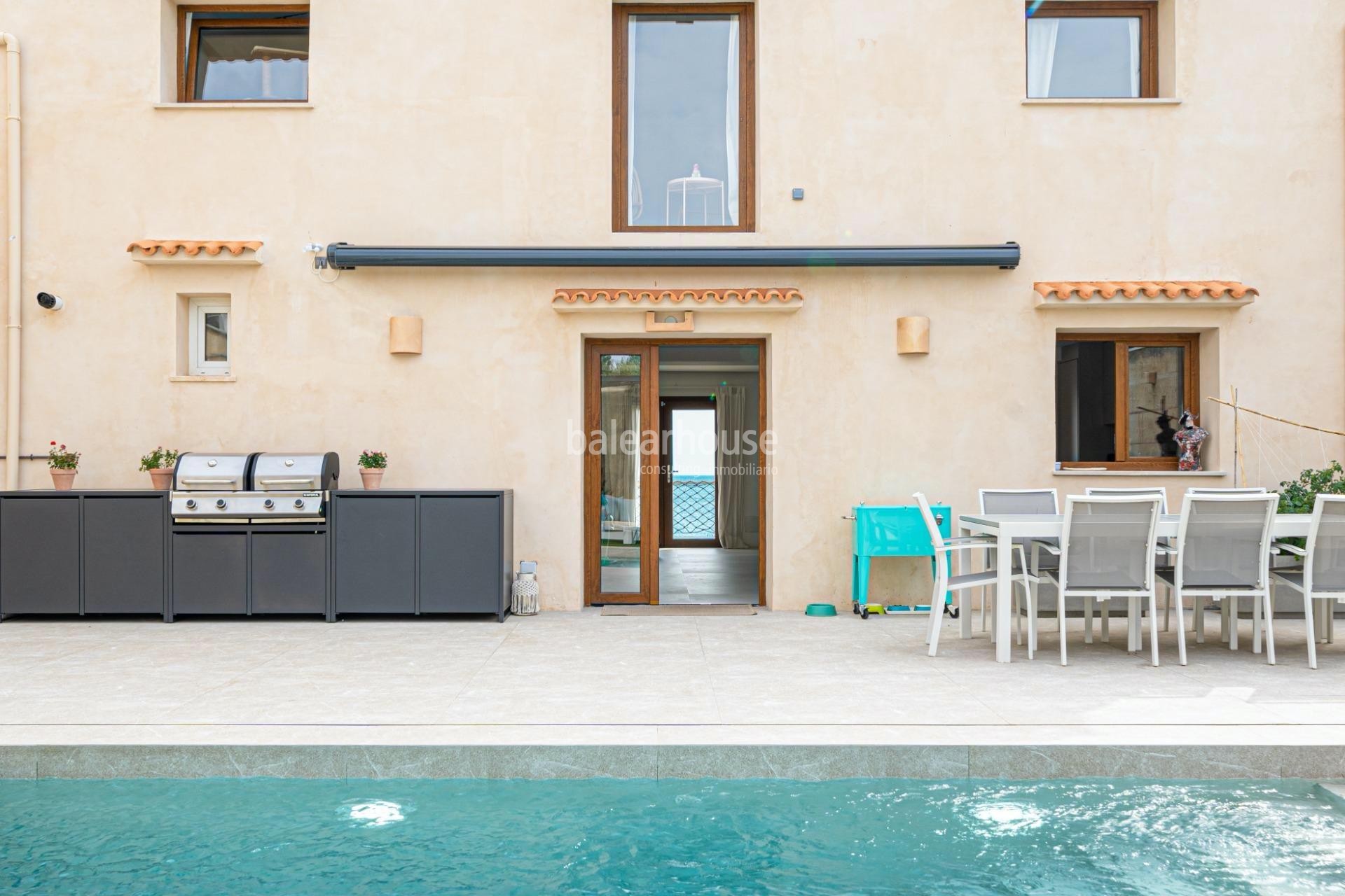 Fabulosa villa moderna frente al mar con terrazas, gran jardín y piscina en la costa de Palma